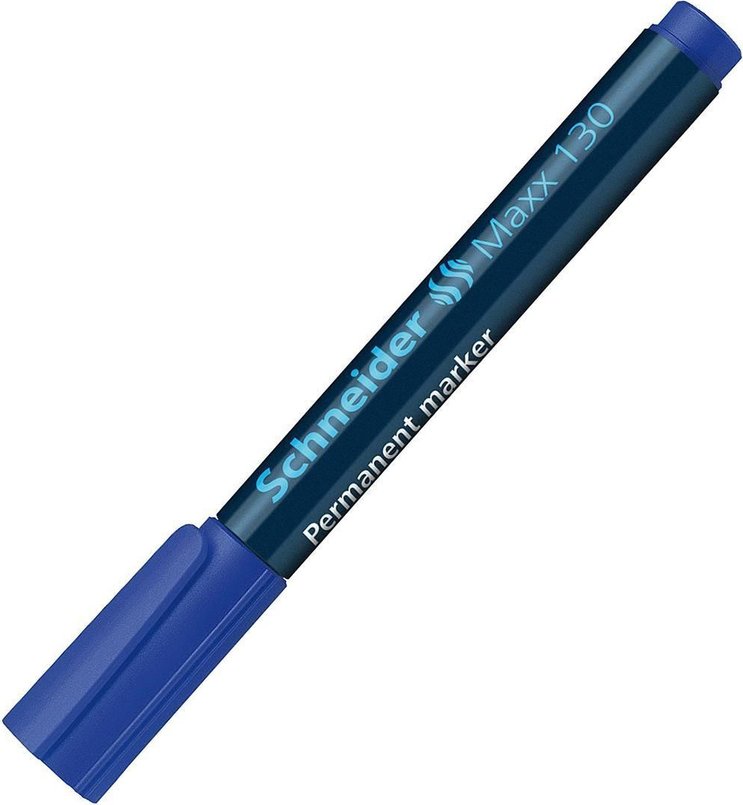 Marker permanent - Maxx 130 - Albastru, 1-3 mm | Schneider - 1 | YEO