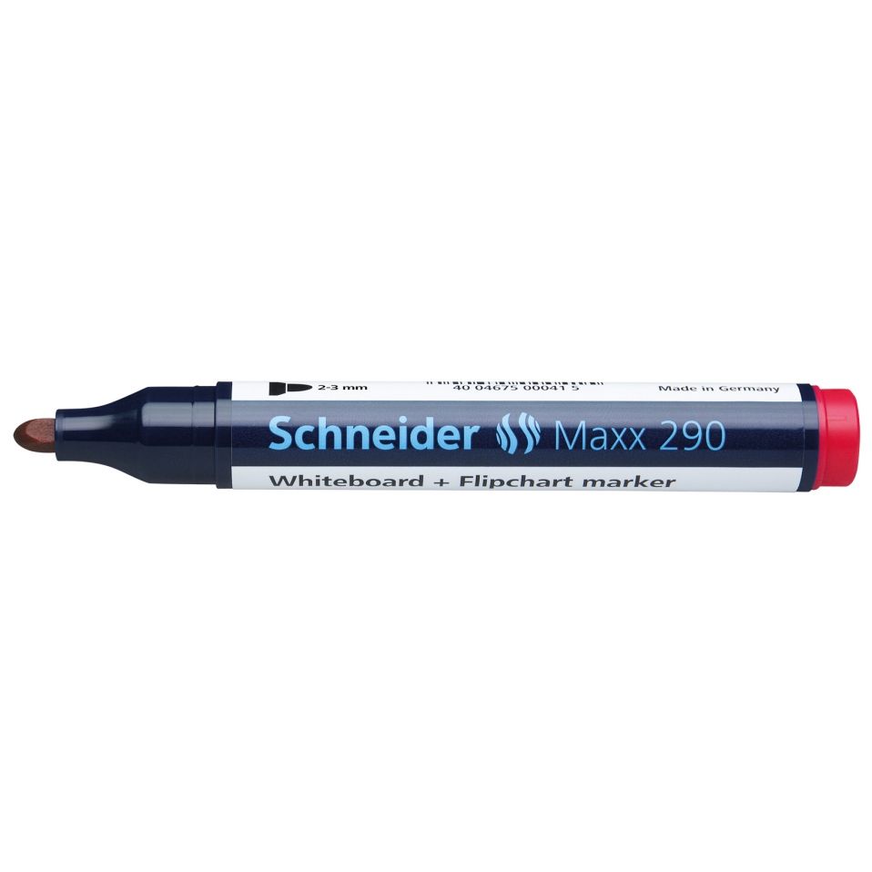 Marker pentru tabla magnetica - Maxx 290 - Rosu, 2-3 mm | Schneider