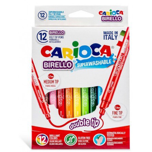 Set carioci - Birello, fine tip, 12 culori | Carioca