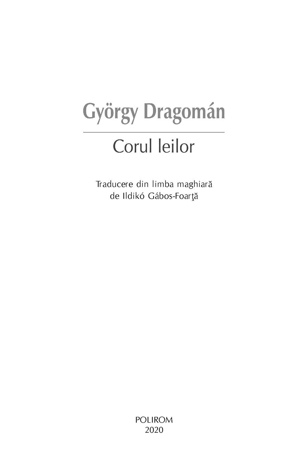 Corul leilor | Gyorgy Dragoman - 3 | YEO