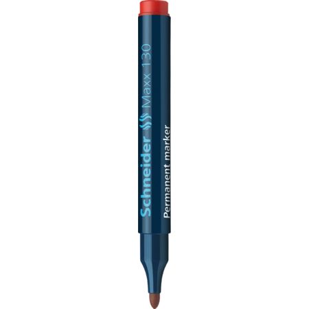 Marker permanent - Maxx 130 - Rosu, 1-3 mm | Schneider - 1 | YEO