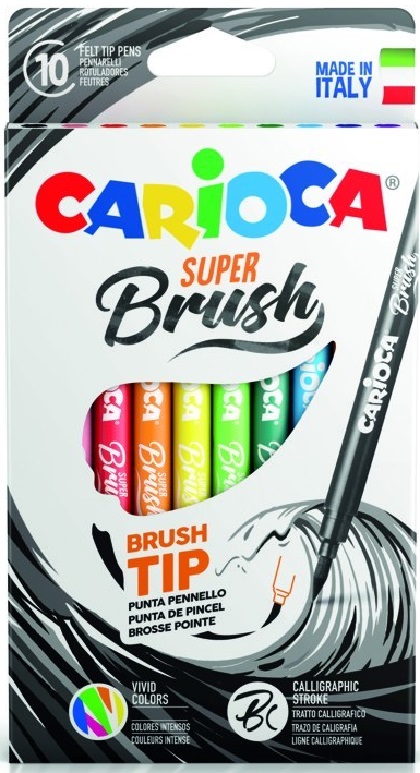 Set 10 carioci lavabile Super Brush | Carioca - 3 | YEO