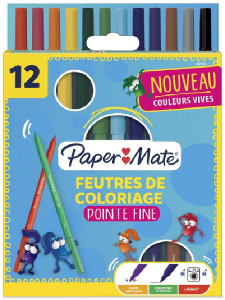 Set 12 carioci asortate Crealo | Paper Mate