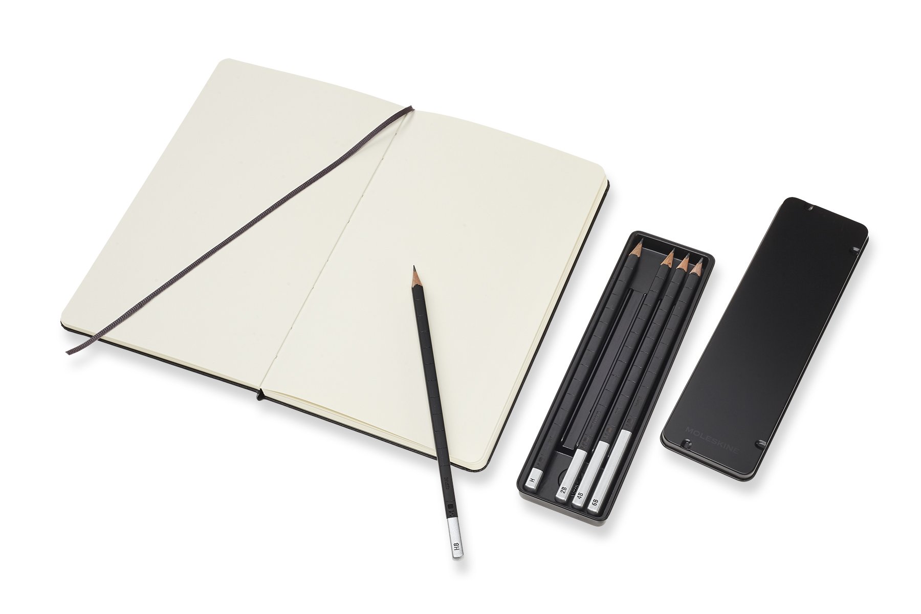 Moleskine Art Collection Sketching Kit - Large Book and Drawing Pencils | Moleskine