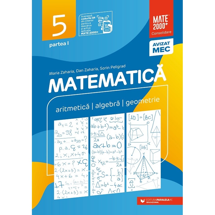 Matematica - Clasa a V-a | Sorin Peligrad, Maria Zaharia, Dan Zaharia