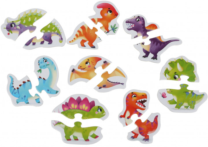 Puzzle 8 in 1 - Dinozauri | Cubika