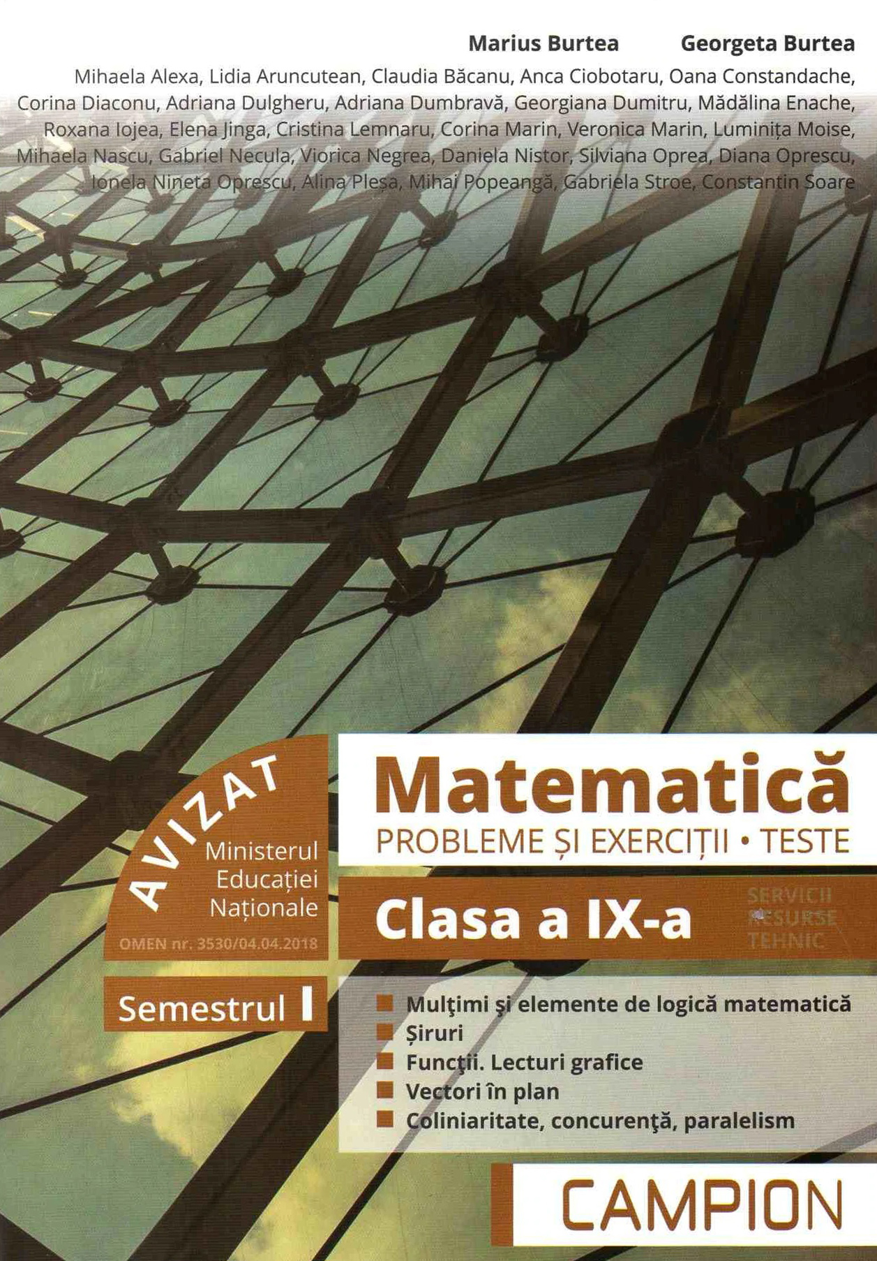 Matematica - Probleme si exercitii, teste - Clasa a IX-a, Semestrul I | Marius Burtea