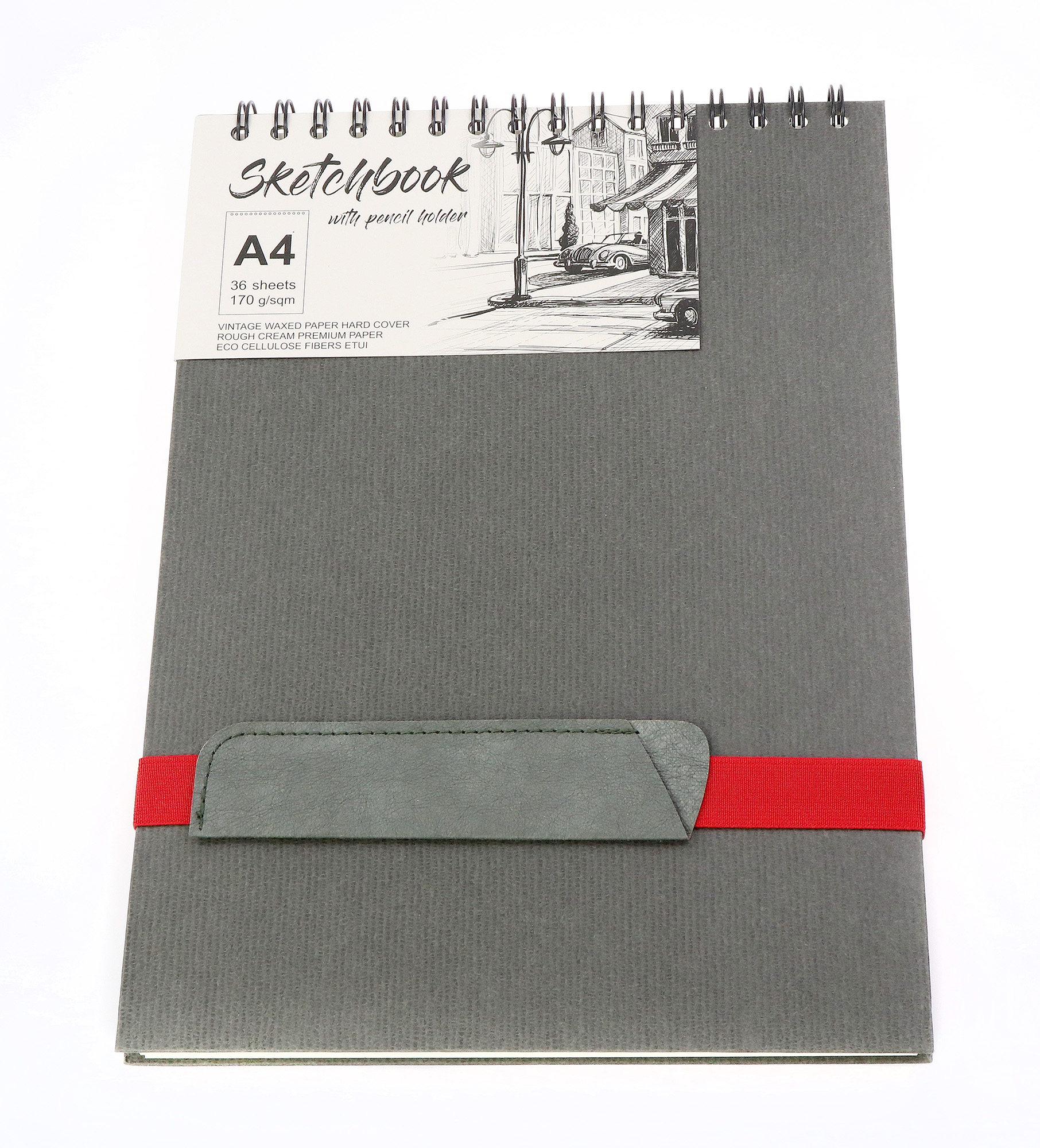 Carnet Pentru Schite A4 Cu Suport Pentru Creioane | Paper Art