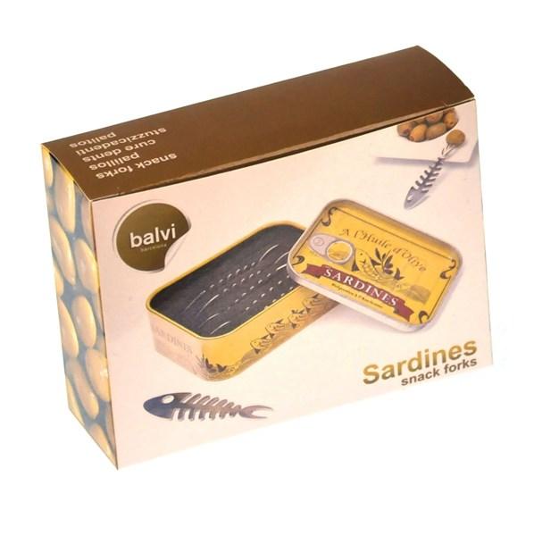 Set 6 furculite aperitiv - Snack Fork Sardines | Balvi