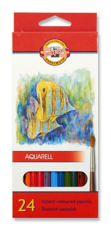 Set 24 creioane colorate Aquarell