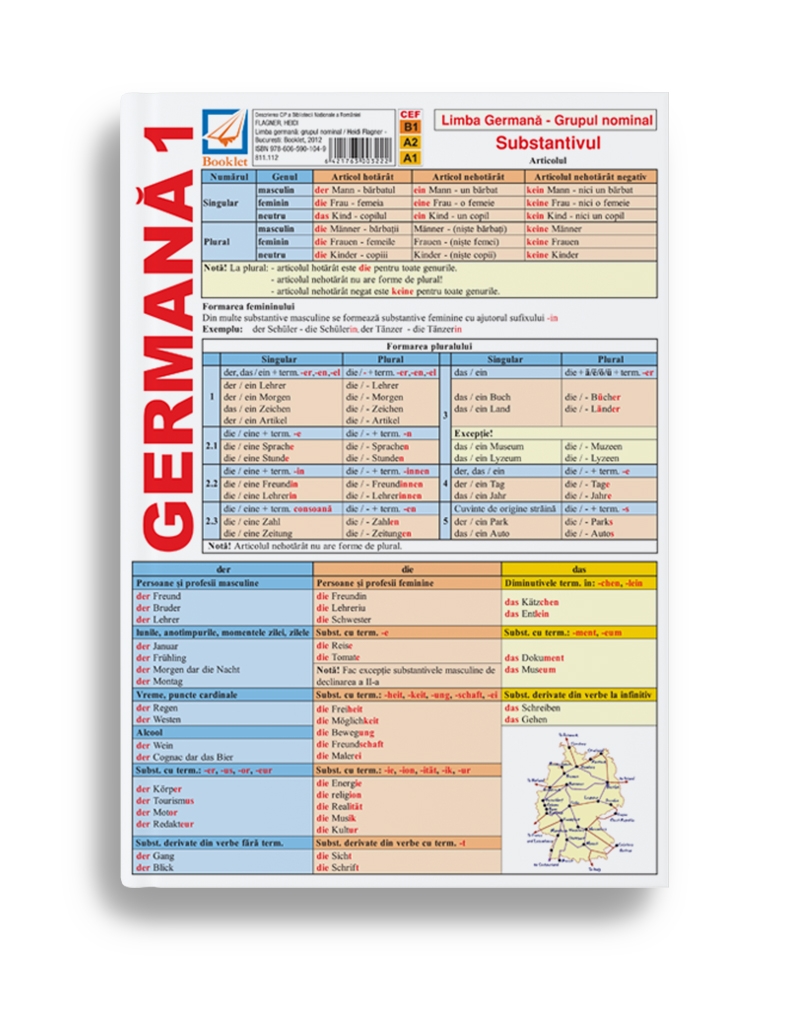 Pliant Gramatica limbii germane 1 | Heidi Flagner
