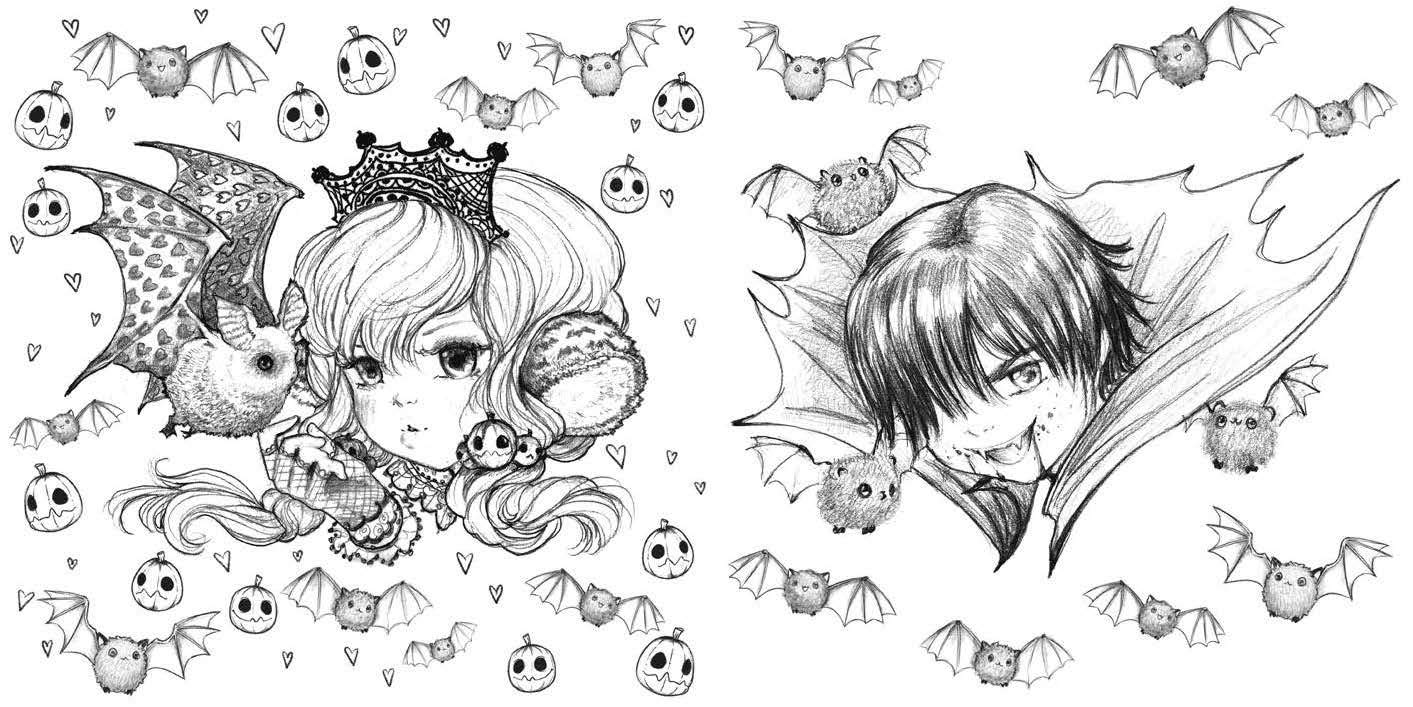 Pop Manga: Cute and Creepy Coloring Book | Camilla D\'Errico - 1 | YEO