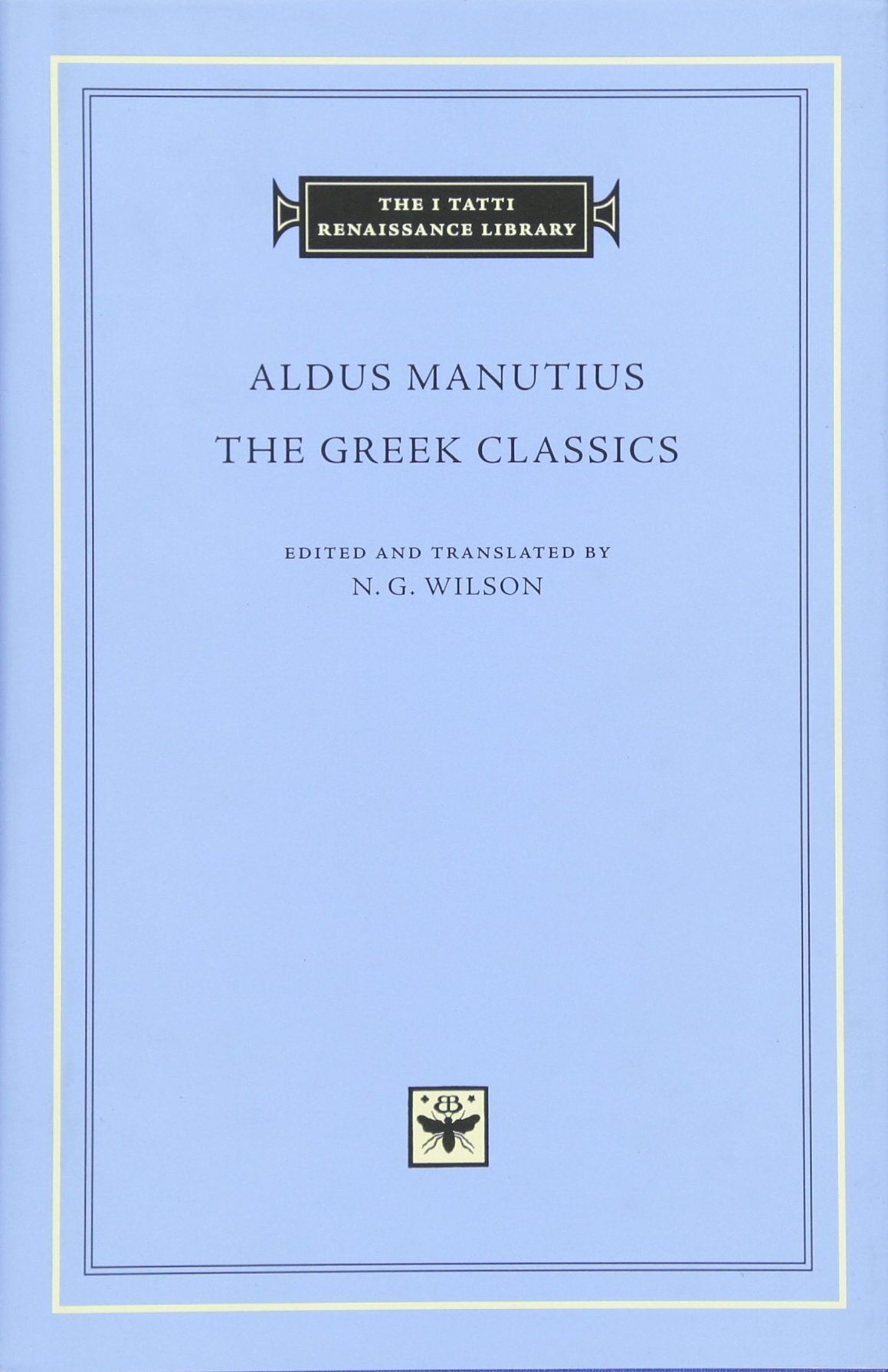 The Greek Classics | ​Aldus Manutius