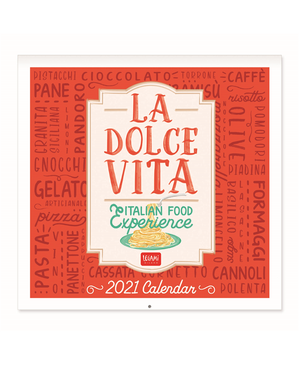 Calendar 2021 - La Dolce Vita, 30x29 cm | Legami