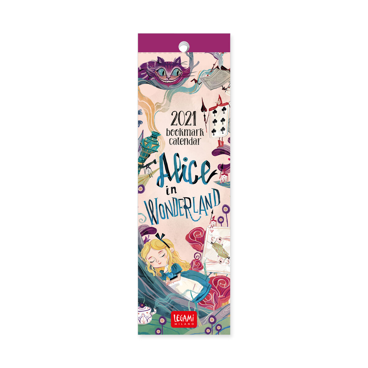 Calendar 2021 - Bookmark - Alice in Wonderland, 5.5x18 cm | Legami