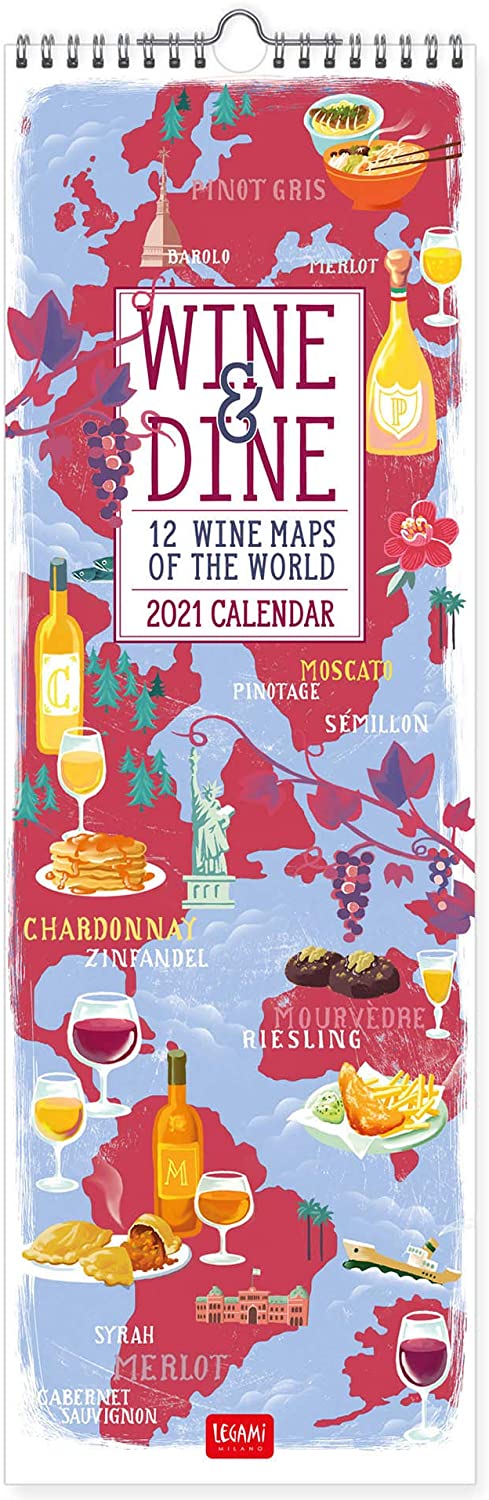 Calendar 2021 - Vintage Maps, 16x49 cm | Legami