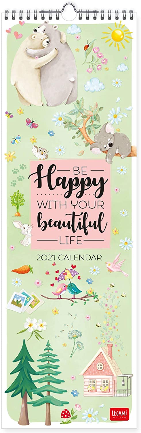 Calendar 2021 - Live Happy, 16x49 cm | Legami