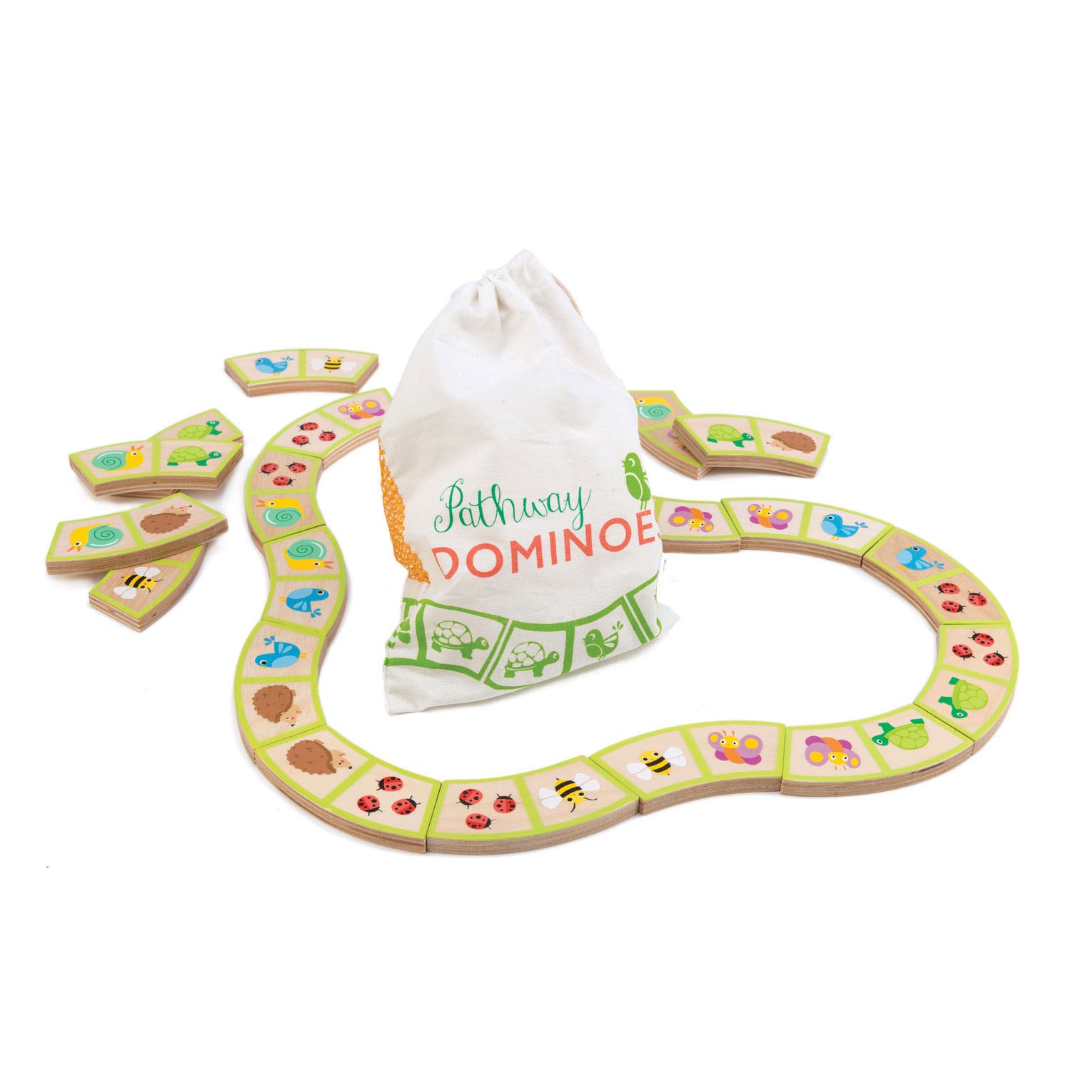  Jucarie din lemn - Garden Path Dominoes | Tender Leaf Toys 