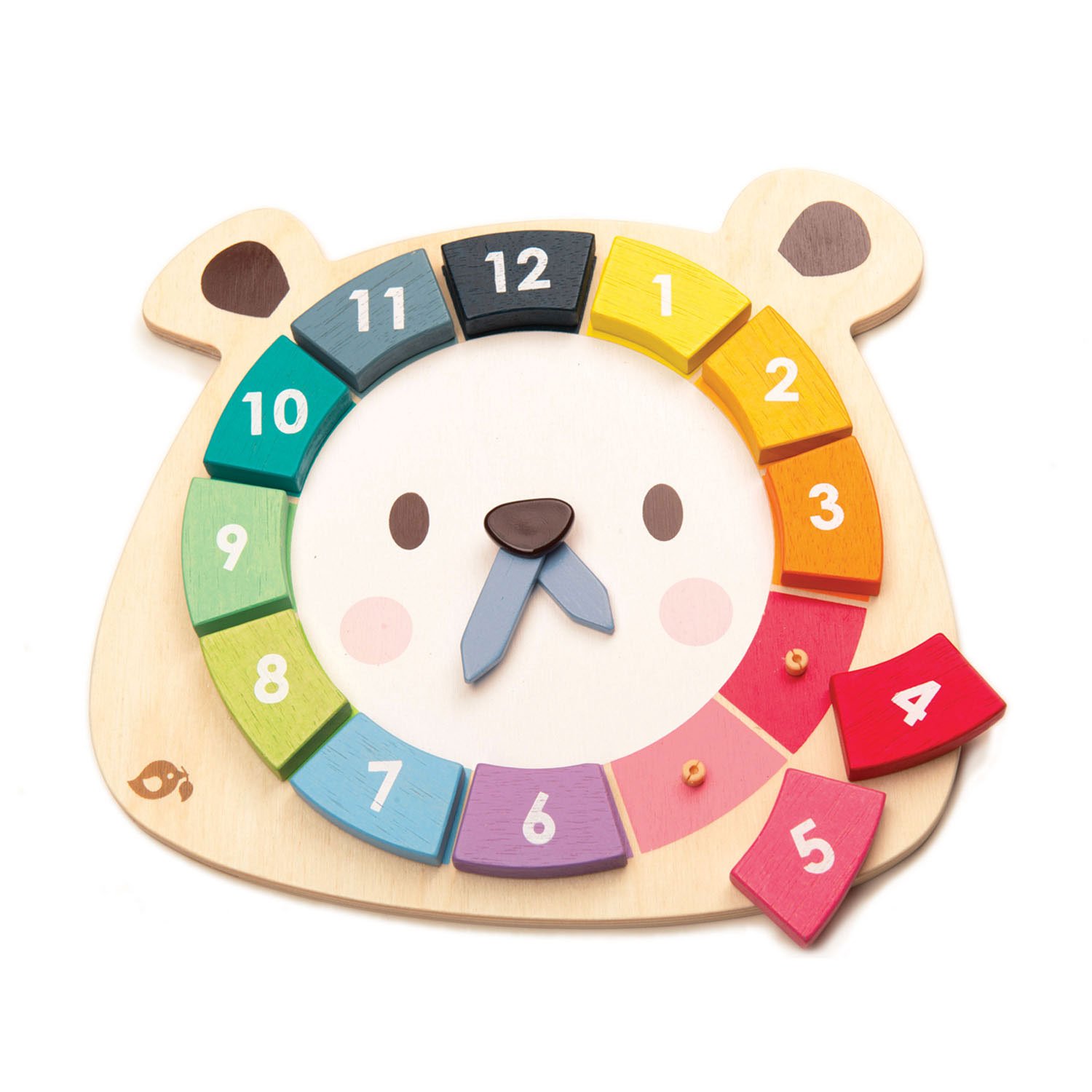 Jucarie din lemn - Bear Colors Clock | Tender Leaf Toys
