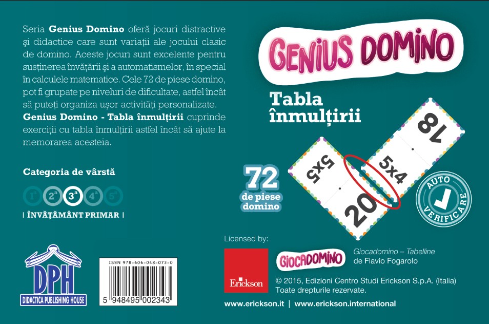 Genius Domino - Inmultirea | Didactica Publishing House - 1