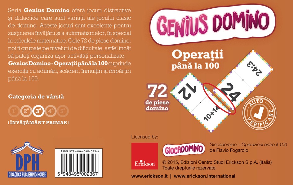 Genius Domino - Operatii pana la 100 | Didactica Publishing House - 1