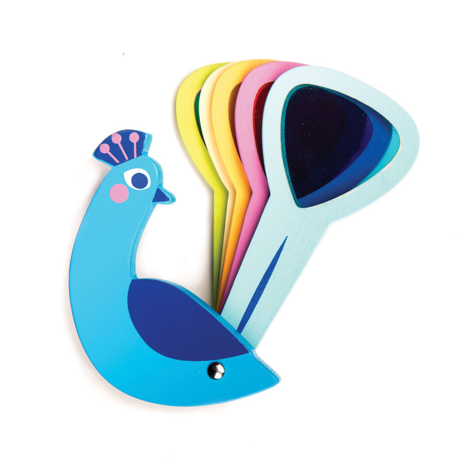 Jucarie din lemn - Peacock Colors | Tender Leaf Toys