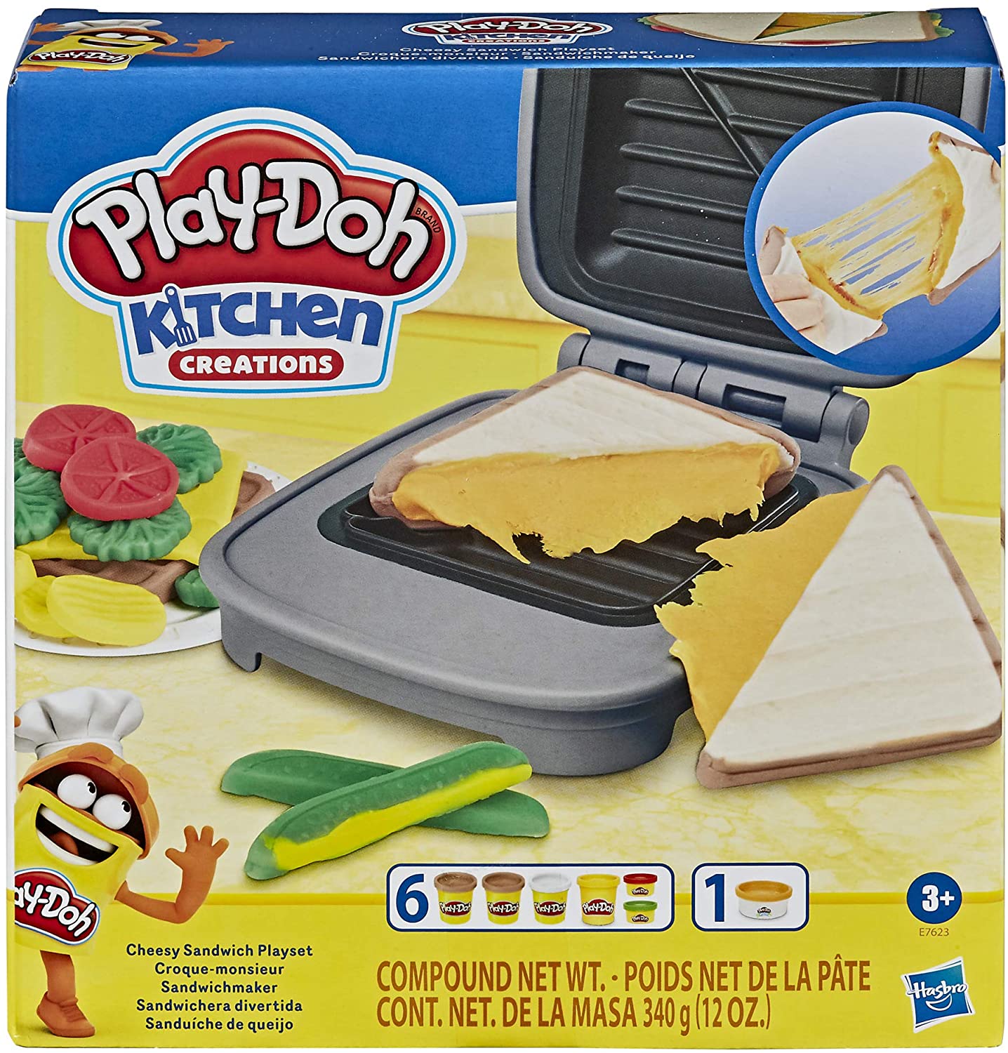  Set plastilina - Play-Doh Cheesy Sandwich | Play-Doh 