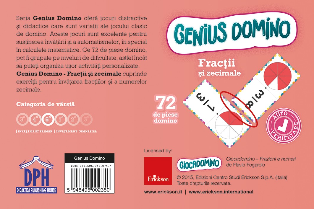 Genius Domino. Fractii si zecimale | Flavio Fogarolo