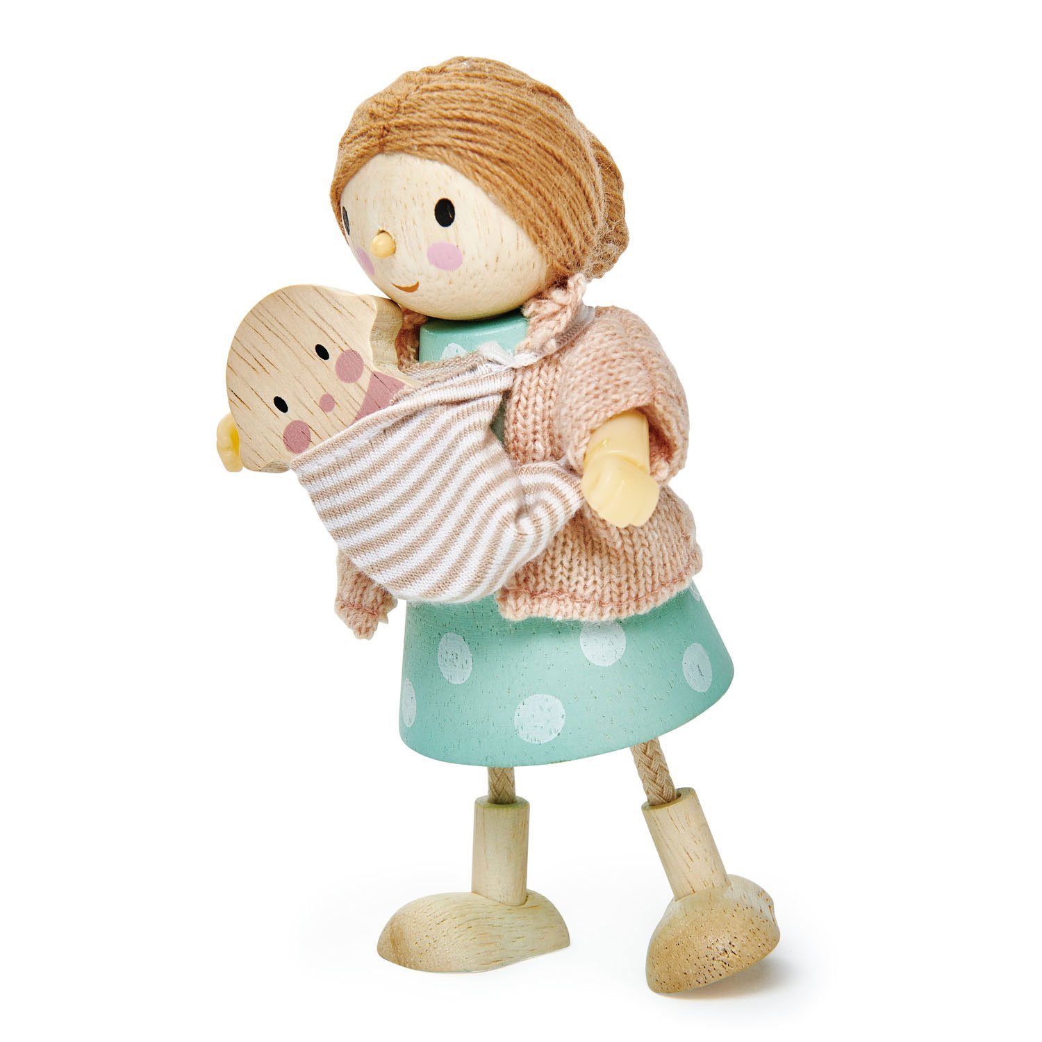 Figurine din lemn - Mrs. Goodwood and the Baby | Tender Leaf Toys - 2 | YEO