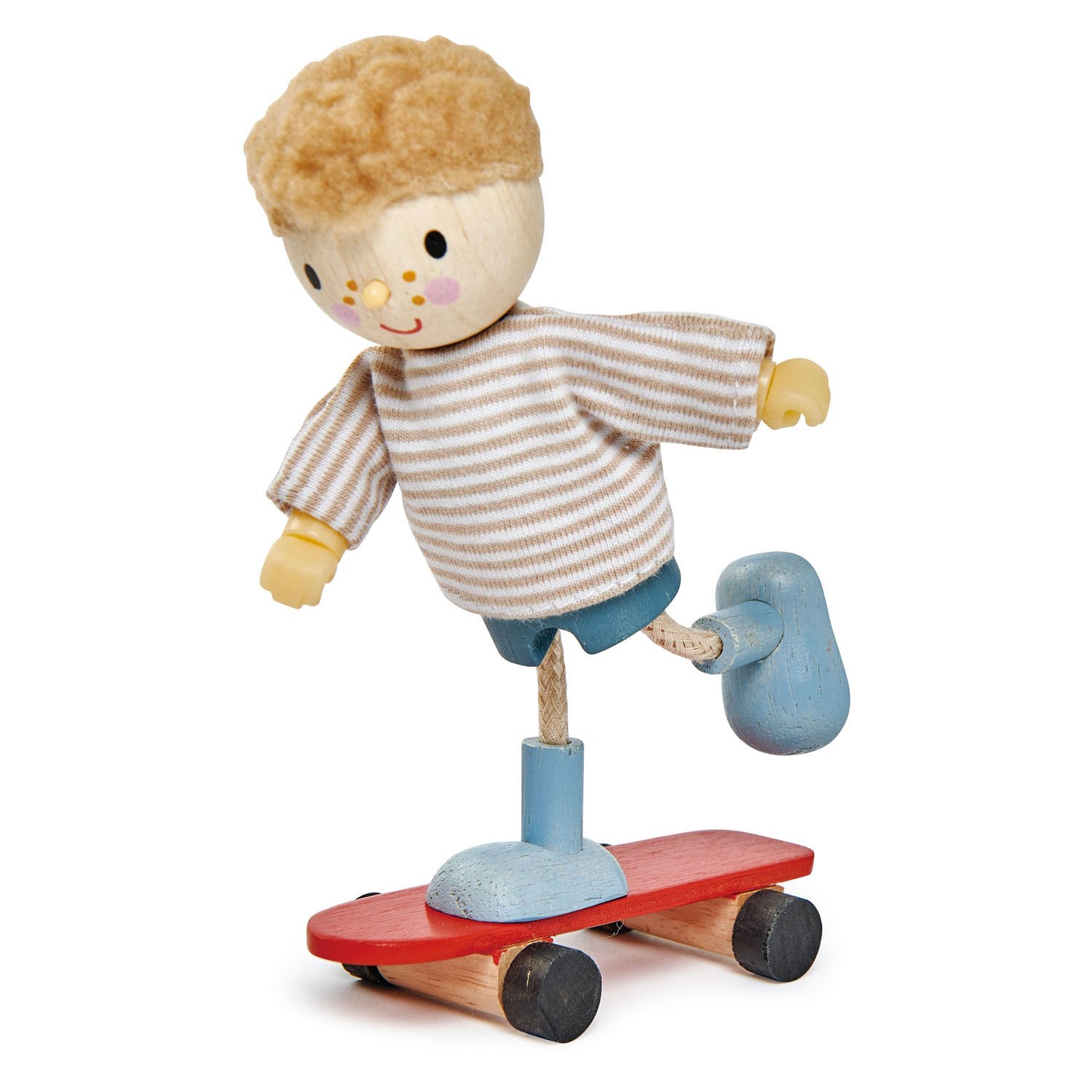 Figurina din lemn - Edward and his Skateboard | Tender Leaf Toys image10