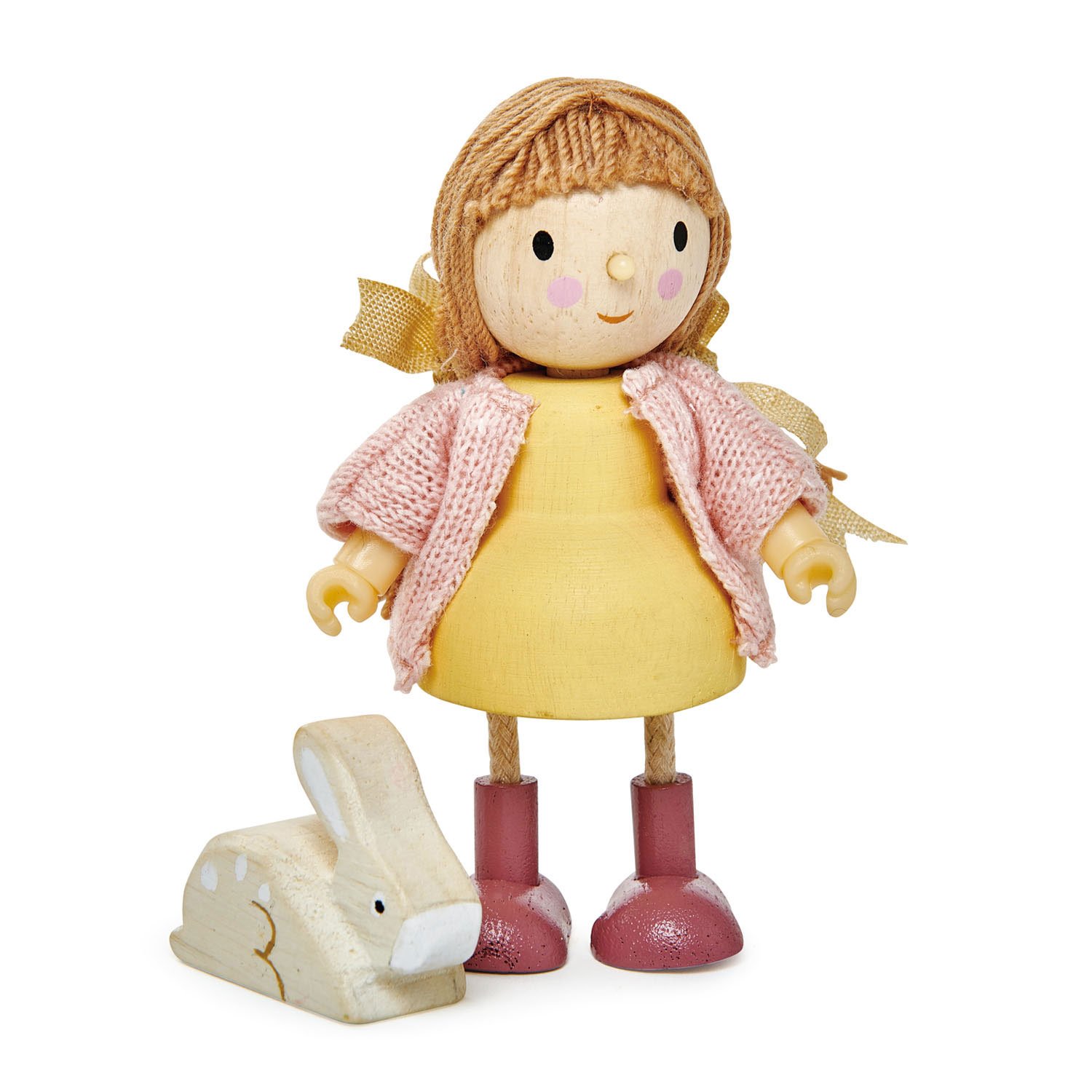 Figurine din lemn - Amy and her Rabbit | Tender Leaf Toys - 1 | YEO