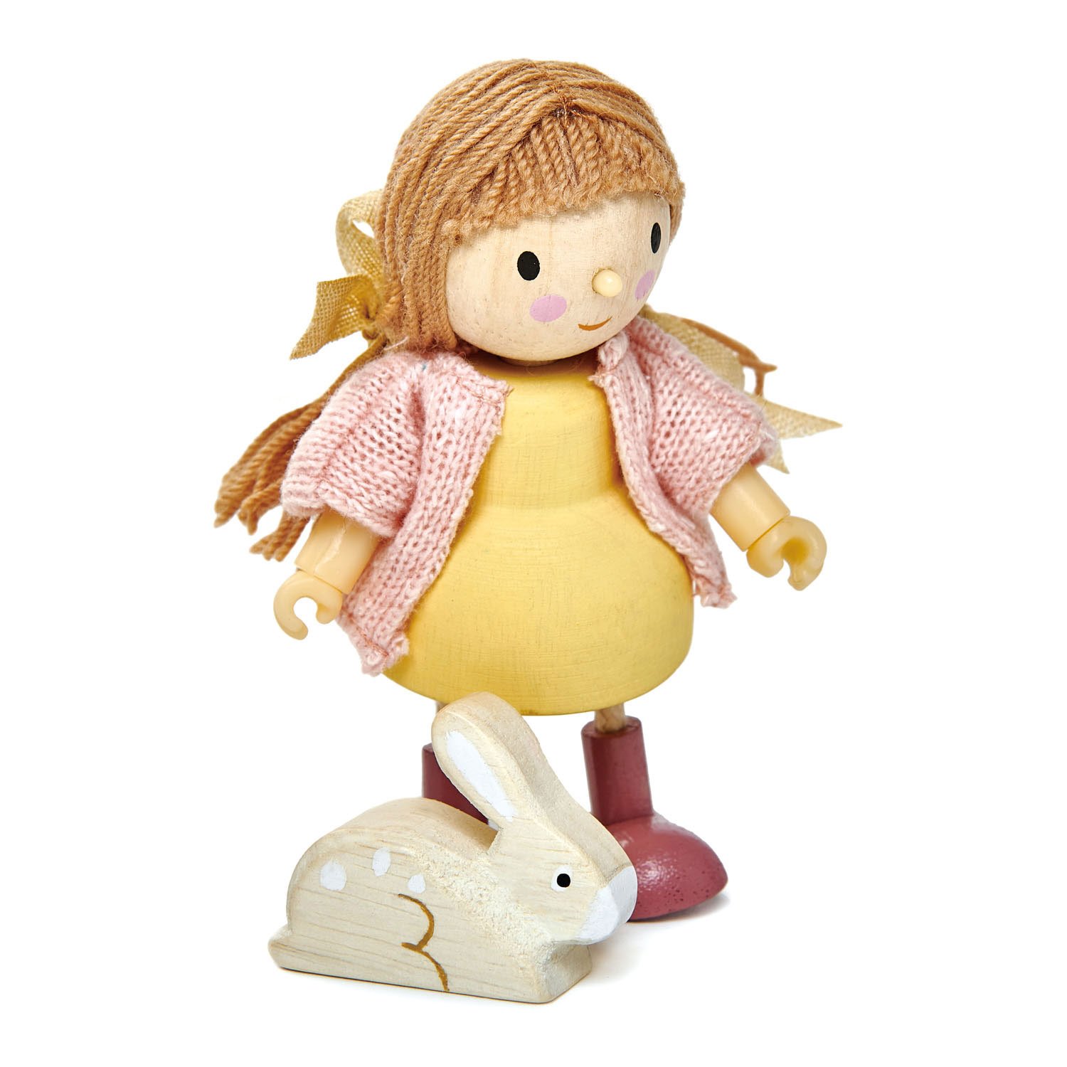 Figurine din lemn - Amy and her Rabbit | Tender Leaf Toys