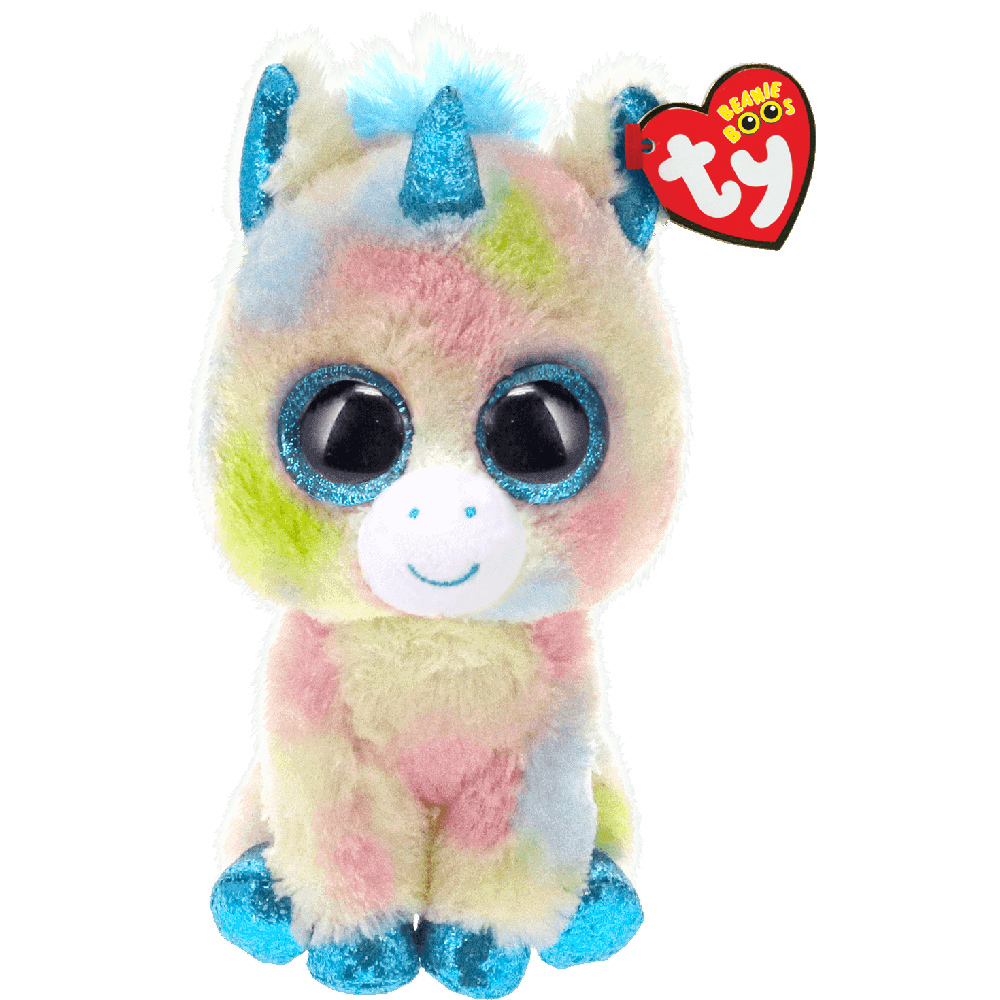 Jucarie de plus - Blue Blitz Unicorn, 15 cm | Ty