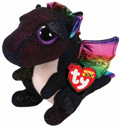 Jucarie de plus - Black Dragon, 15 cm | Ty