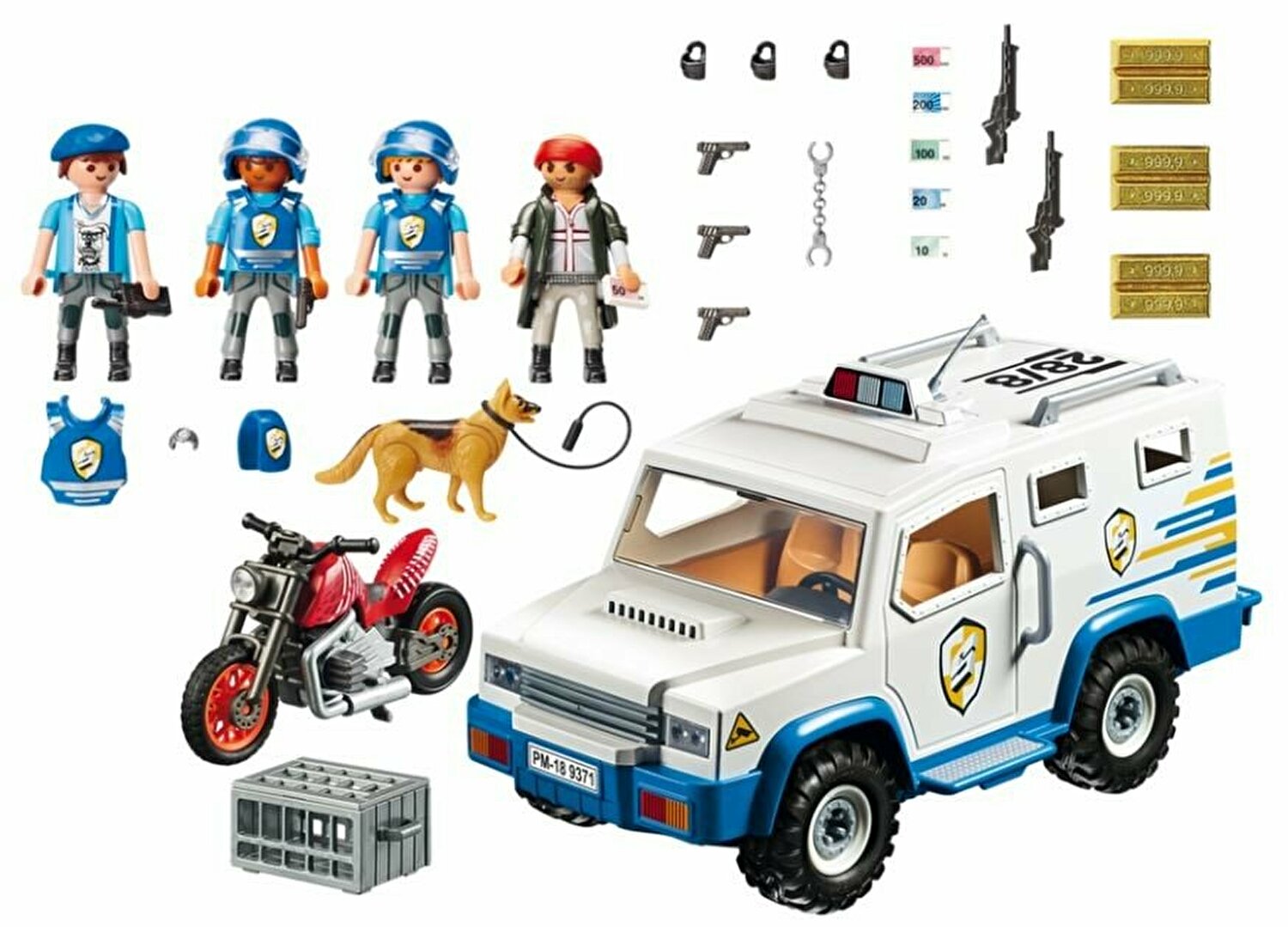 Set jucarii - Masina de politie blindata | Playmobil - 1 | YEO