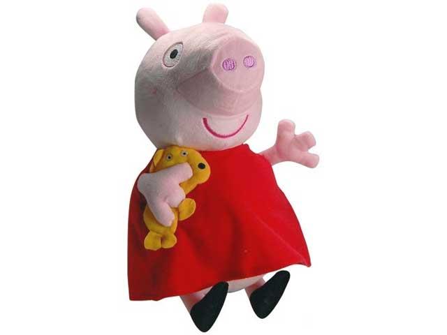 Jucarie de plus - Peppa with a friend, 35 cm