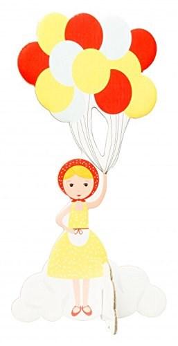 Felicitare pop out fetita cu baloane | Studio Roof