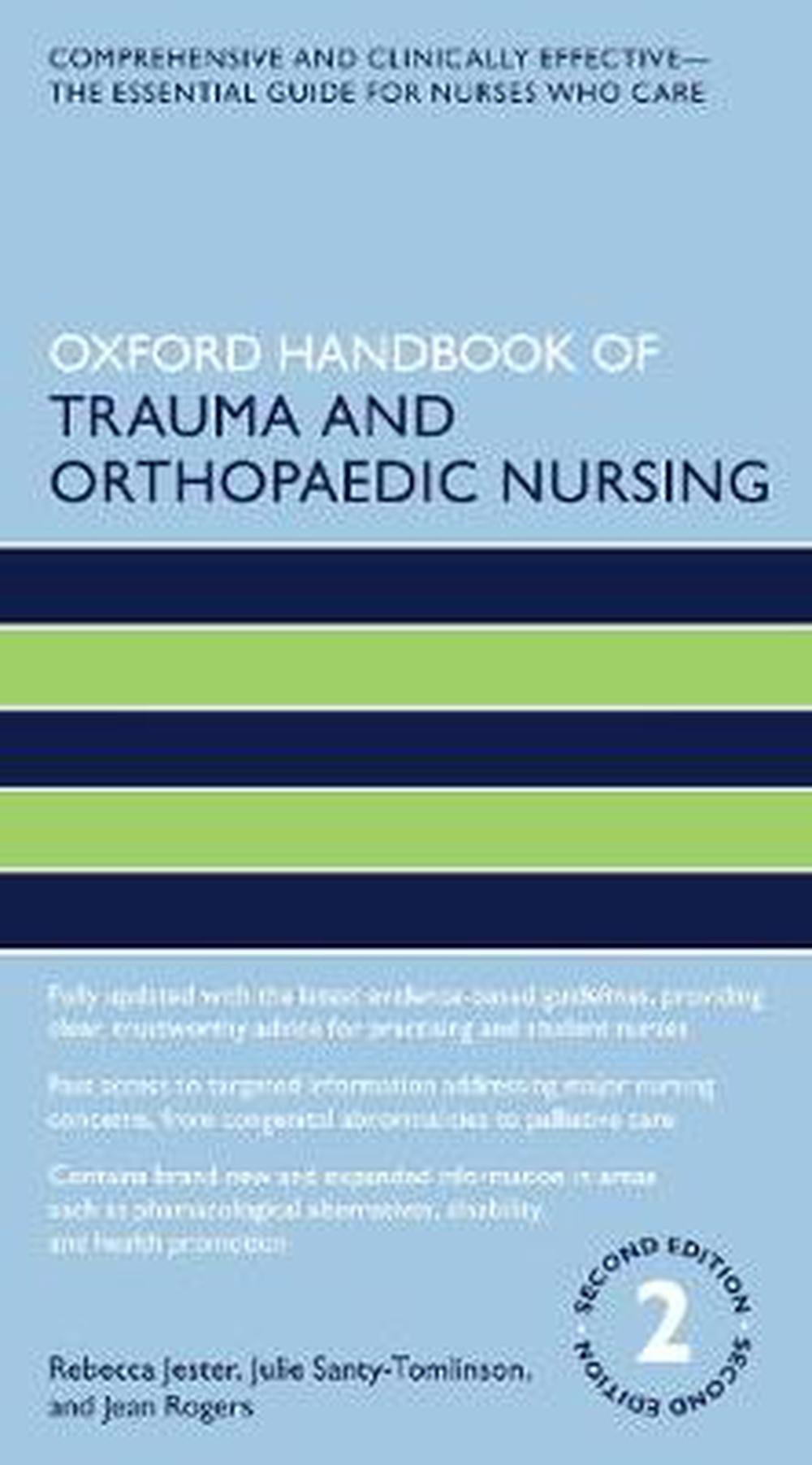 Vezi detalii pentru Oxford Handbook of Trauma and Orthopaedic Nursing | Rebecca Jester, Julie Santy Tomlinson, Jean Rogers