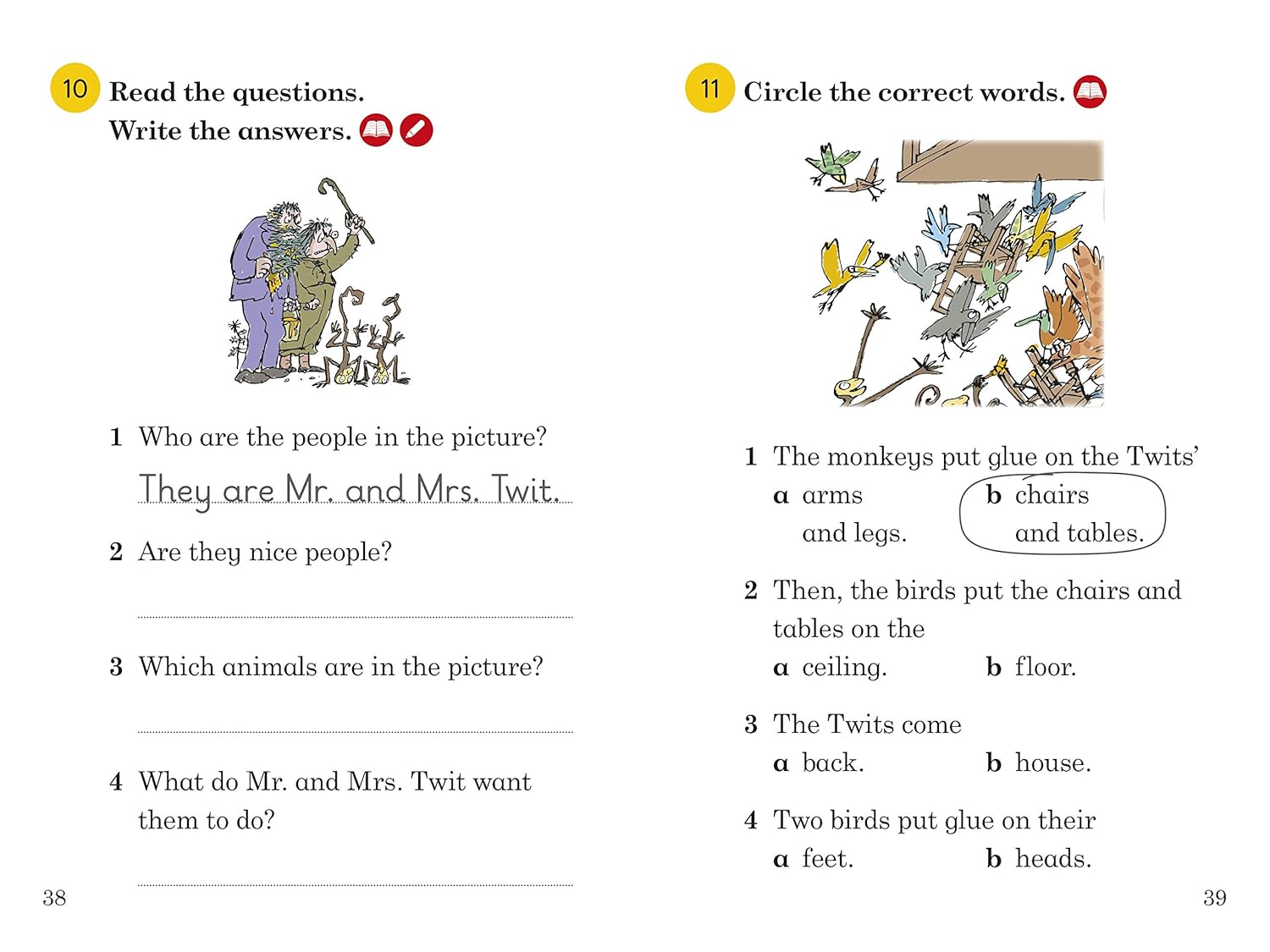 Ladybird Readers Level 1 - The Twits | Roald Dahl - 1 | YEO