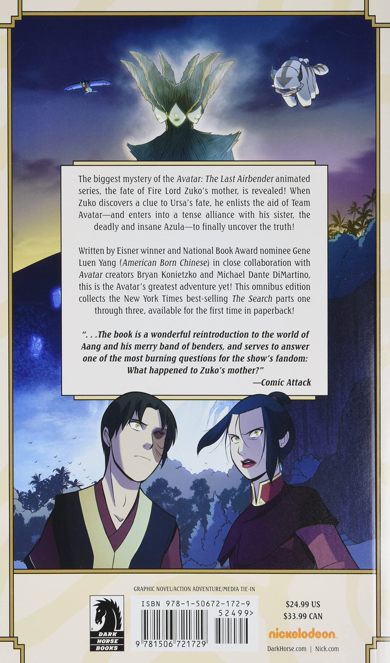 Avatar: The Last Airbender - The Search Omnibus | Gene Luen Yang, Michael Dante DiMartino, Bryan Konietzko