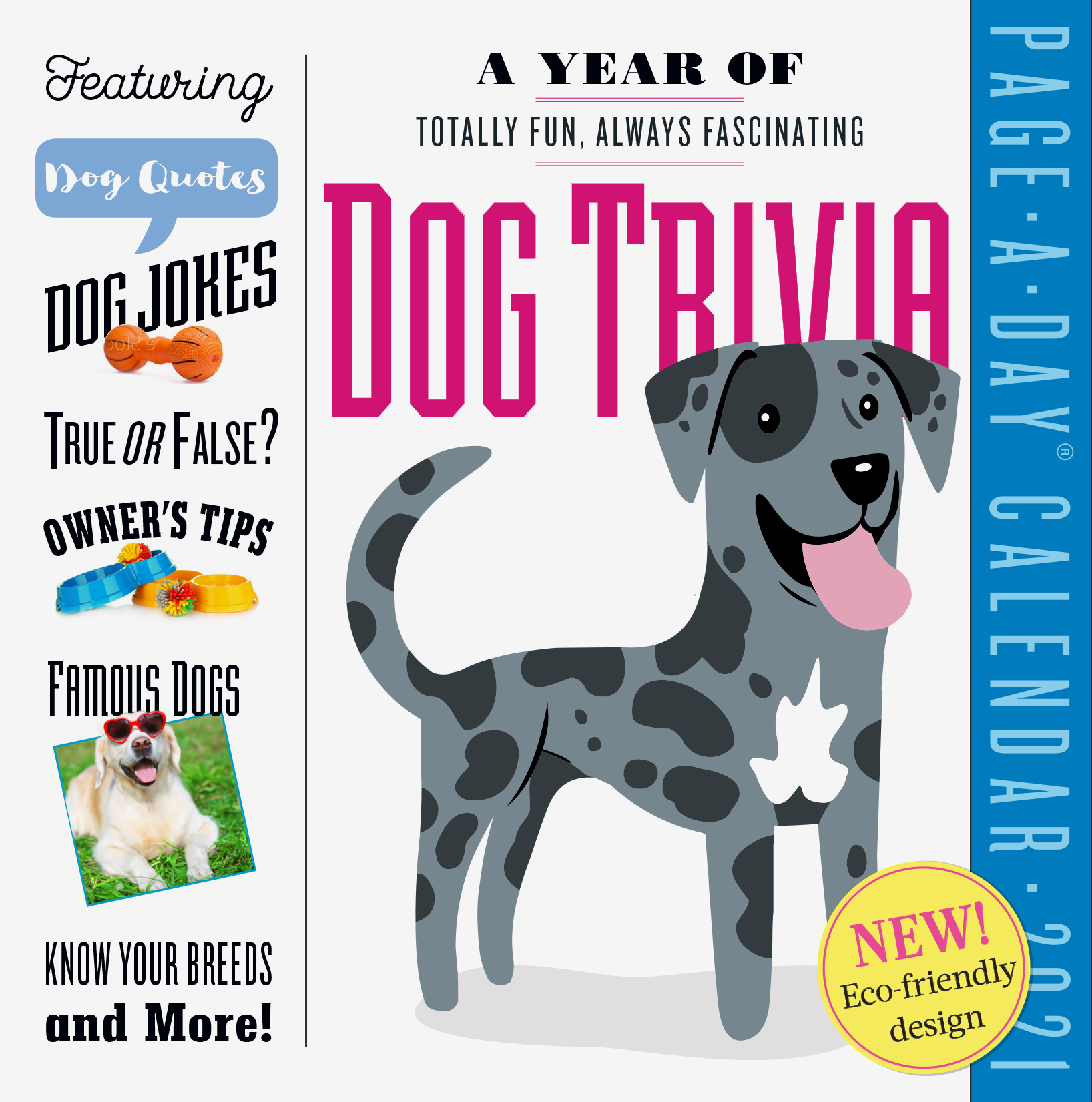Calendar 2021 - Year of Dog Trivia Page-A-Day | Workman Publishing