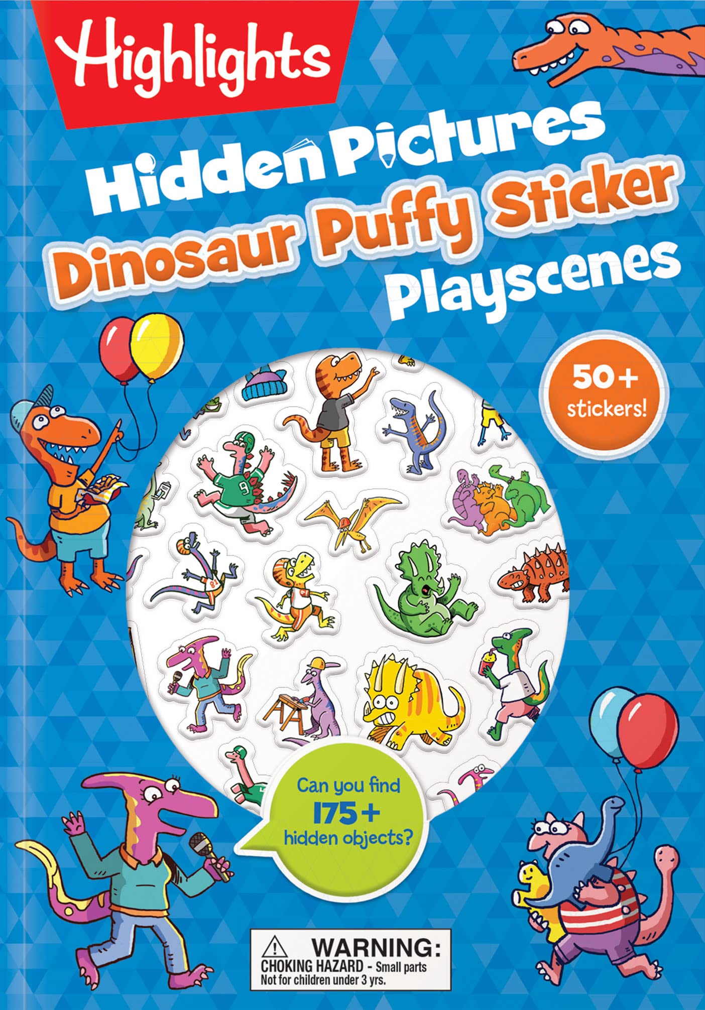 Dinosaur Puffy Sticker Playscenes | HIGHLIGHTS - 5 | YEO