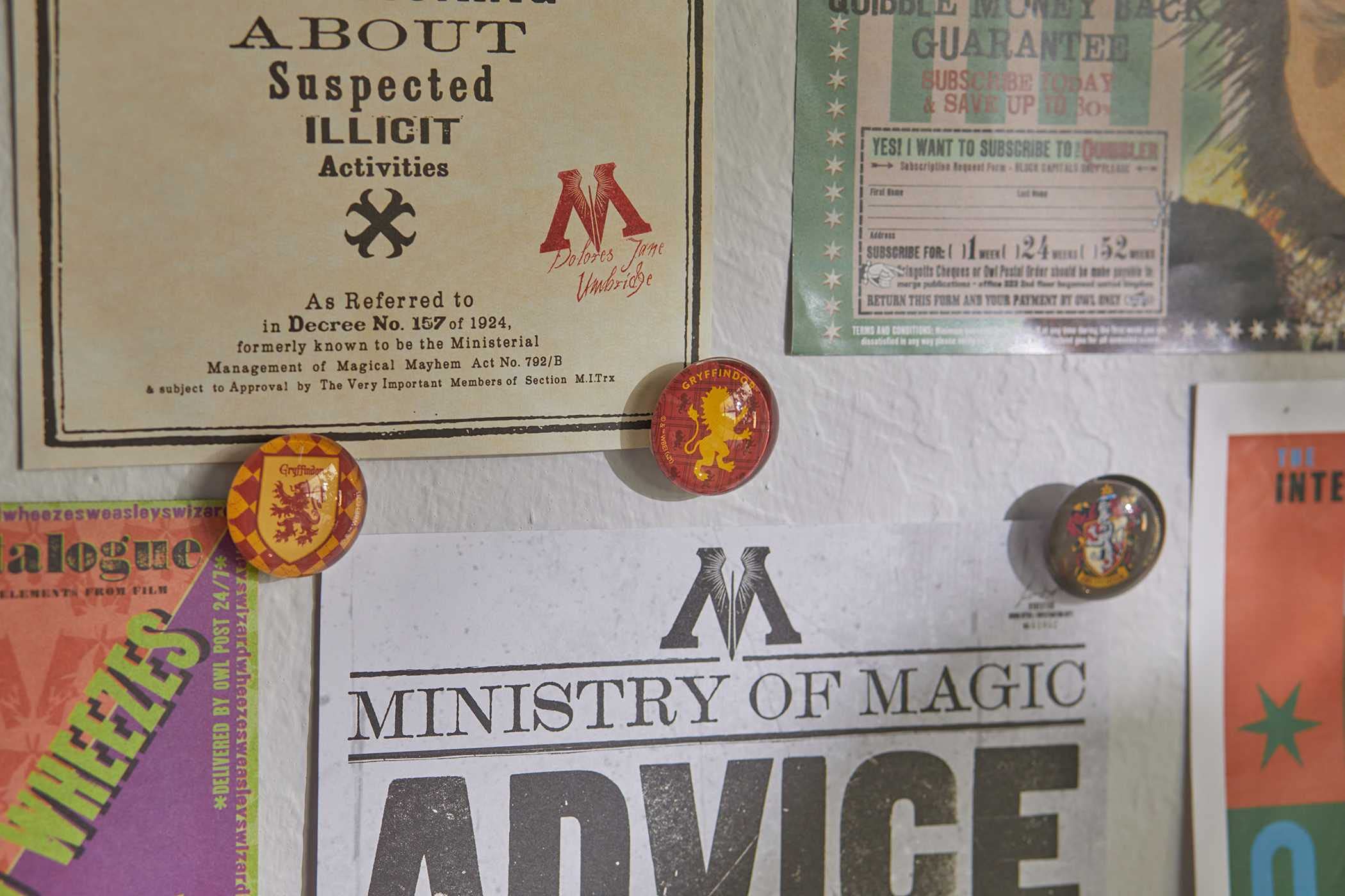 Set 6 magneti - Harry Potter: Gryffindor Glass Magnet Set | Insight Editions - 1 | YEO