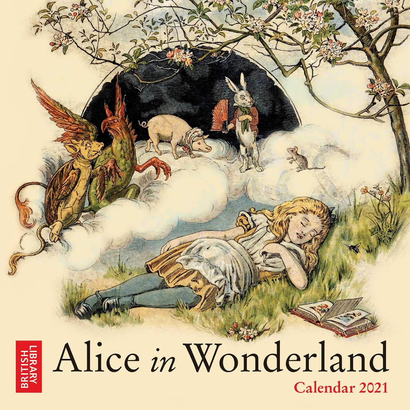 Calendar 2021 - British Library - Alice in Wonderland - Mini | Flame Tree Publishing