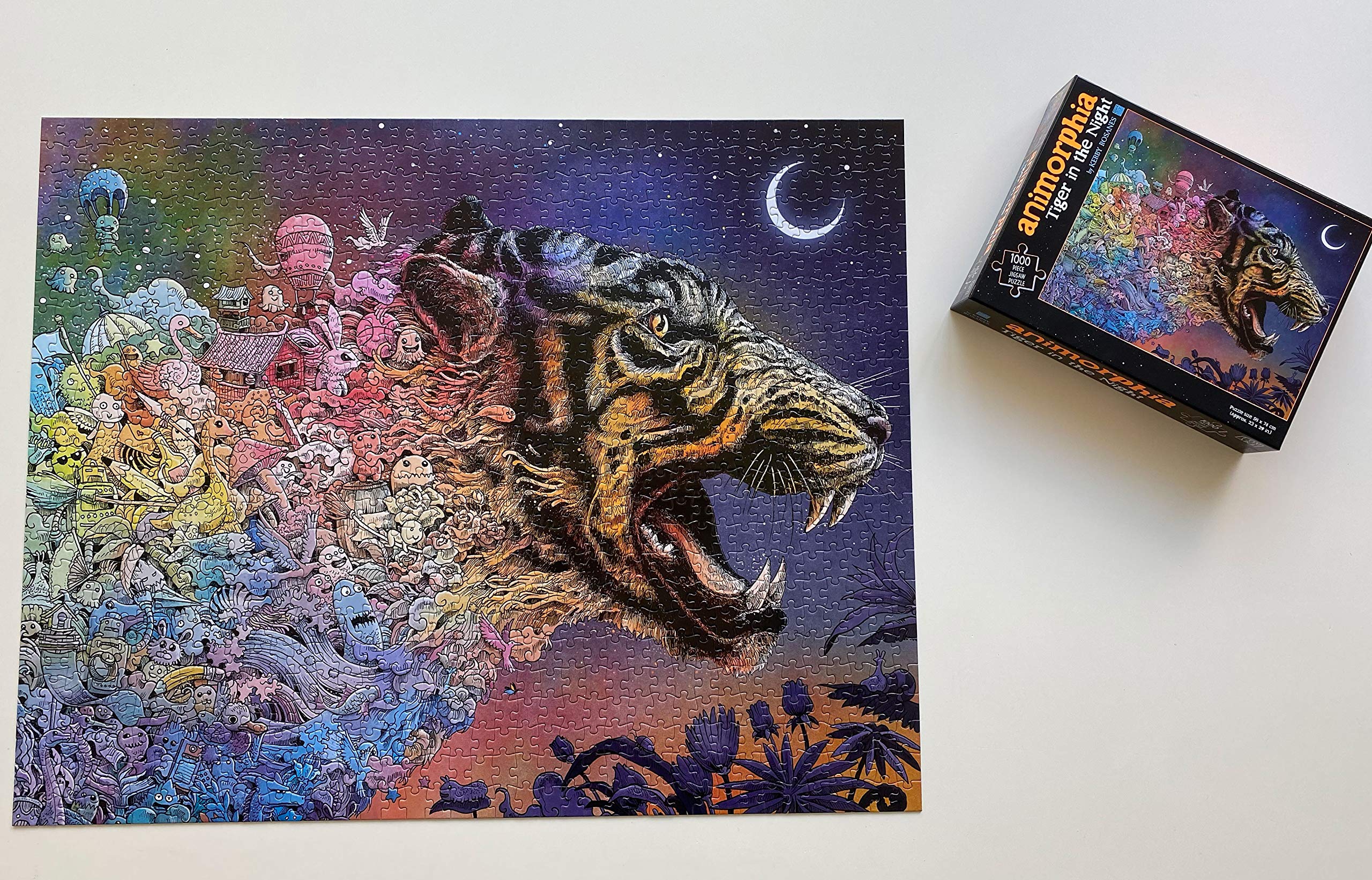 Puzzle - Animorphia - Tiger in the Night | Plume - 1 | YEO