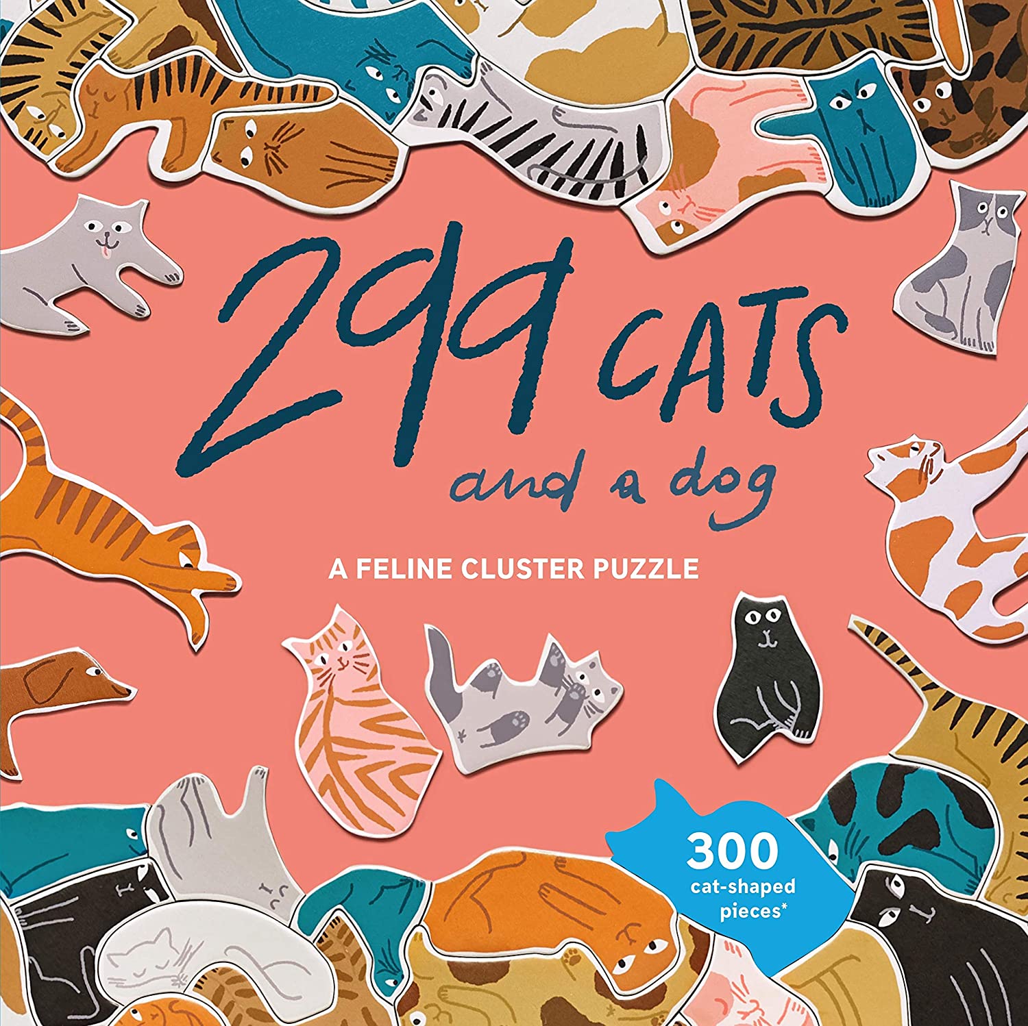 Puzzle 300 piese - 299 Cats (and a dog) | Laurence King Publishing