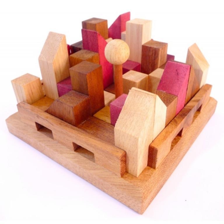 Puzzle din lemn - City | Logica Giochi