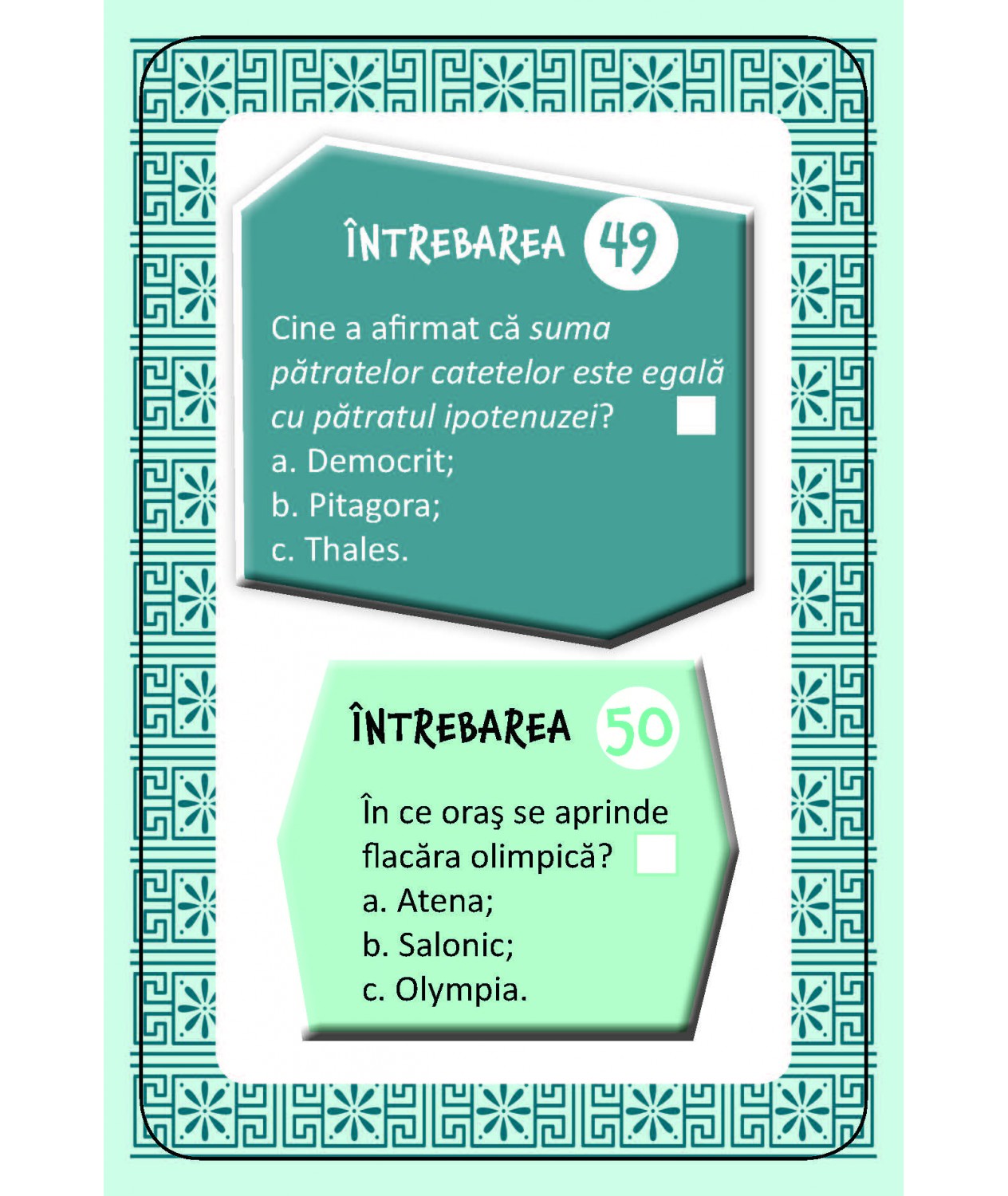 Grecii. 100 de intrebari si raspunsuri | Gabriela Girmacea - 7 | YEO