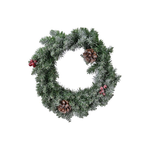 Coronita artificiala - Frosted Sherwood Wreath 60 cm | Kaemingk