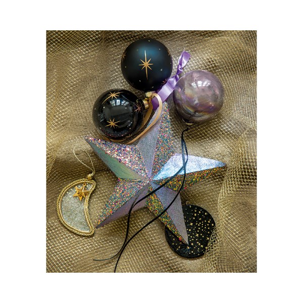 Glob - Stars Glitter - Black - mai multe modele | Kaemingk - 2 | YEO